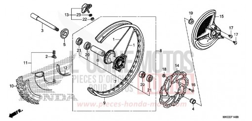 ROUE AVANT CRF450RXL de 2020